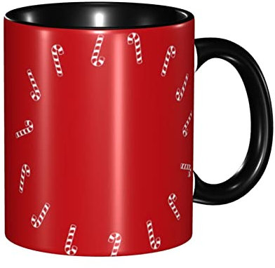 Rote Zuckerstangen-Tasse, Keramikbecher, Home-Office-Tasse