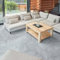 Vinyl Floor Tiles Self Adhesive - 60 Pack to Cover 60 sqf (5.57 sqm) | Each Sticker Tile Size 12x12In (30.5 x 30.5cm) - Peel and Stick Vinyl Floor Tiles | Grey-White Marble Effect