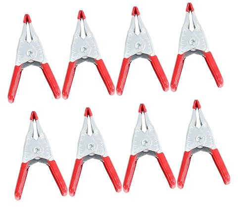 Angoily 8pcs Carbon Steel Tent Clamp Spring Clamps Strong Alligator Clips 6 Inch for Camping Outdoor Tent Holder