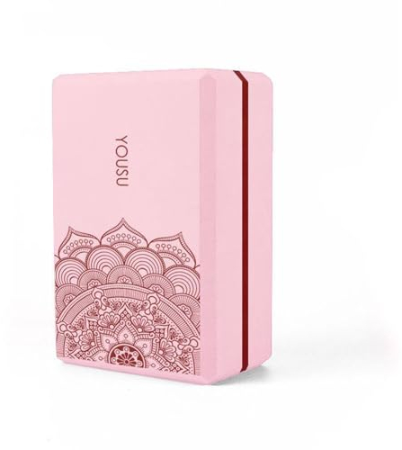 Juans Yoga Ziegel, Yoga Schaum Ziegel Mit Hoher Dichte, Yoga Block, Leicht Geruchsresistent Feuchtig Keitsbeständig Pilates Block, Leichter Eva Schaumblock, Fitness Übungswerkzeug pink
