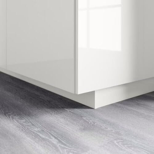 AERREGI KIT ZOCCOLO BIANCO PER CUCINA BATTISCOPA ALTEZZA 10, 12 E 15 CENTIMETRI | ZOCCOLI IN ACCIAIO INOX 5 METRI CON ACCESSORI PER UNIONE E KIT GANCI | KIT ZOCCOLATURA BIANCO (4, Bianco, H100 mm)