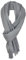 Bovari Schal Damen aus 100% gekämmter Bio-Baumwolle - handgewebt- leicht, atmungsaktiv, dünn - Sommerschal in XL-Größe 180x70 cm (grau/dove grey)