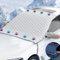 ZEEGII Auto Winter Frontscheibenabdeckung für V-W Golf Polo T-Cross Tiguan Touareg, Festes Windseil 9 Magnetische Adsorption Scheibenabdeckung Eisschutzfolien Auto Schnee, Staub, Frost