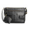Lavalen Leder Umhängetasche Damen Mittelgroß - Ledertasche Handgefertigt - Damen Tasche Mehreren Fächern - Crossbody Bag - Mehrere Reißverschlüsse -Hochwertige Handtaschen & Handbags for Women-Schwarz