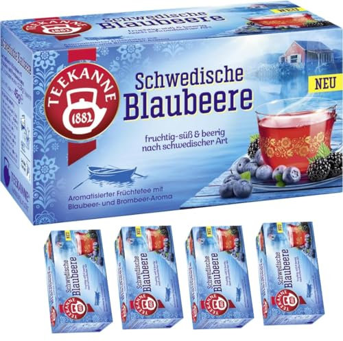 Teekane Schwedische Blaubeere 20 x 2,50 gramm x 5 er Pack