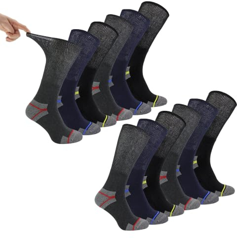 Dr.Socks Multipack Arbeitssocken Für Diabetiker Herren Merinowolle Arbeitssocken Ohne Gummi
