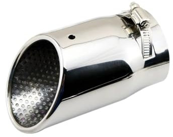 Edelstahl Auspuff Endrohr 80 mm 3,15 Zoll Universal-Auto-Hinterauspuff-Endrohrspitzen-Abdeckungsverkleidung passend für Modelle mit einem Durchmesser zwischen 65 mm und 78 mm Endrohr Auspuffblende