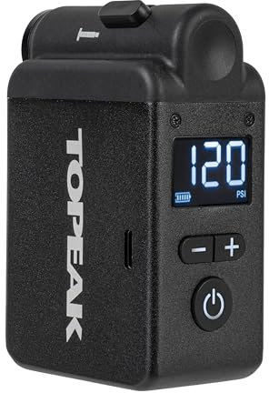 Topeak Unisex – Erwachsene E-Booster Digital Pumpe, Schwarz, Einheitsgröße