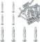 eupdd 36 Stück Hohlraumdübel Metall: M6/M8*52mm Hohlraumdübel, Hohlraumdübel M8, Metall-Spreizdübel mit Innengewinde für Gipskartonplatten Hohlwände Bilder Regale