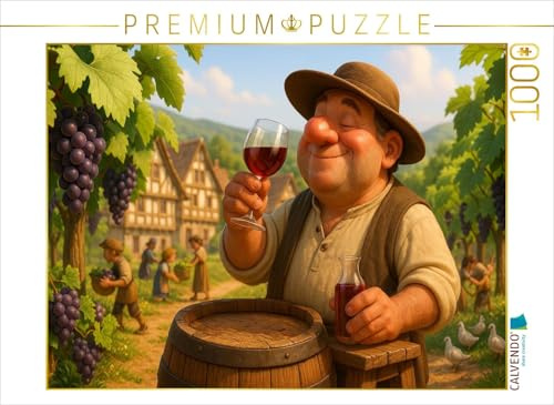 CALVENDO Puzzle Stolzer Winzer | 1000 Teile Lege-Größe 64 x 48 cm Foto-Puzzle für glückliche Stunden