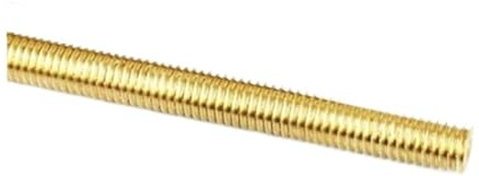 KSeSii 1 pz. Bullone metrico in ottone massiccio, filettatura completa, barra perno M2 M2.5 M3 M4 M5 M6 M8 M10 M12, barra filettata in ottone da 250 mm(M5)