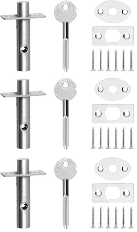 BIFHIG 3 Serrature Antifurto per Porte, Serrature di Sicurezza per Interni, Accessori Protettivi, Adatti per Porte da Camera E Porte da Ufficio.