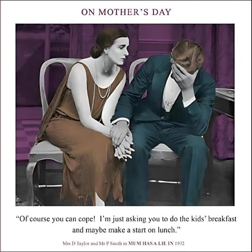 Drama Queen Funny Mum Has A Lie In Mother's Day Greeting Card Cards