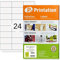 Printation Universal Etiketten 70 x 35 mm - 2400 Adressetiketten selbstklebend 70x35 blanko weiß bedruckbar - 100 DIN A4 Bogen zu 3x8 Klebeetiketten/Adressaufkleber - Internetmarke 4429 3422 LA130