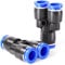 TAILONZ PNEUMATIC 8mm OD Y Spliter Kunststoff Push to Connect Fittings 3 Ways Tube Connect Push Fit Push Lock PY8 (Packung mit 10)