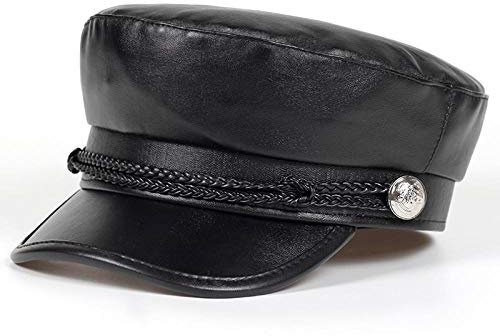 Barett Cap Baskenmütze Weiblich Herbst Winter Hüte Für Frauen Damen Pu Leder Baskenmütze Cap
