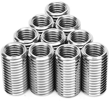 10 Stück Reparaturmutter Gewinde Schlitz Buchse Rethreader Befestigung M12 und Stecker M16 Reduzierhülsen Komponenten Reparatur Hardware