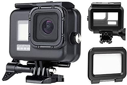 Eyeon 60 M Blackout Custodia Impermeabile Immersione Acqua Nuoto Custodia Protettiva Supporto per GoPro Hero 9 Nero