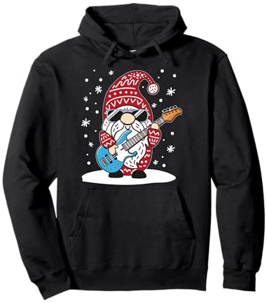 Nain de basse de Noël pour musicien Sweat à Capuche