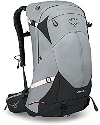 Osprey Stratos 34 Wanderrucksack für Männer Smoke Grey O/S