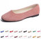 Hwalleum Ballerines plates décontractées à bout carré pour femme - Élégantes - Pour le bureau et la conduite - Couleur unie, rose, 37 EU