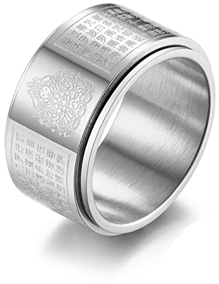 Ringe Silber Männer, Freundschaftsringe Beste Freundinnen Tausendhändiger Avalokiteshvara 72 (22.9) Schmuck Geschenk