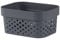 Curver Infinity Dots Xs 1,4 l recycelter Korb, anthrazit, 100% recyceltes Material, 17 x 12,6 x 8,4 cm