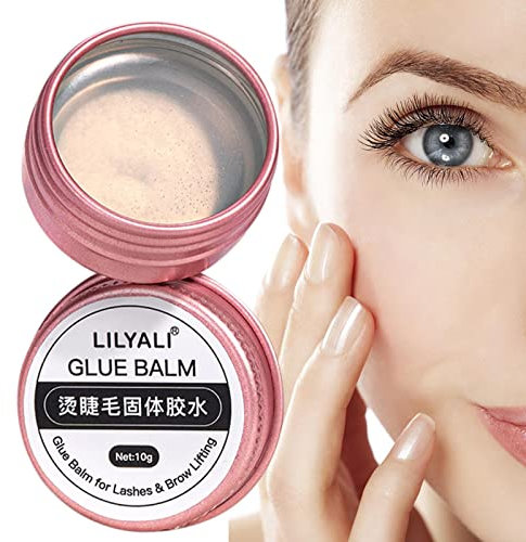 Lash Lift Balm - Solid Eye Lash Glue Super Strong Hold,Strong Hold Water Proof Formula No Irritation Long Lasting Quick Dry Invisible Perm Eyelashes Adhesive Ditanpu (1)