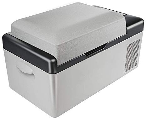 DieffematicBX Frigorifero Piccolo Auto Frigorifero 20L Multi-Function Frigo Protable frigorifero con congelatore Grey a basso consumo energetico