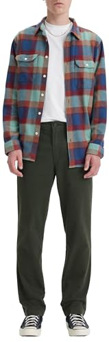 Levi's XX Chino Authentic Straight Kaki décontracté, Pirate Black Soft GD, 40W / 32L Hommes