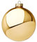Magie di Natale Palline per albero di Natale in vetro decorate (8 cm, Oro Lucido, 6)