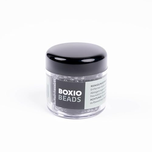 BOXIO - BEADS : 1000 perles de nettoyage de haute qualité en acier inoxydable pour bidons Wash et Toilet et bouteilles - billes de 3mm avec sac de rangement - Perles de nettoyage pour une eau propre