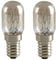 Inspired Essentials 15W E14 Fridge Bulb 240V, Pygmy Freezer Light Bulbs SES Sewing Machine Bulbs Small Edison Screw Warm White 2800K 15W E14 Salt Lamp Bulb Screw in 360 Degree (2-Pack).
