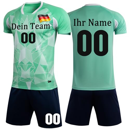 Eigener Name Handball Trikot Kinder Set - Personalisierte Handballtrikots Jeder Name Nummer Team Logo Handball Trikot Jungen