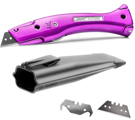 Delphin®-03 Style Edition inkl. Klingen und Kunststoffköcher, Teppichmesser