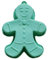 Stampo per torta antiaderente a forma di omino di pan di , in silicone 3D, a forma di omino di pan di , per torte di Natale