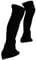 kowaku Figure Skating Leg Warmers Knitting Long Leg Warmers Supplies Fashion Cover Skating Socks for Sports Party Yoga Cold Weather, Black