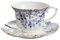 LHSJYG Tazza da caffè con piattino Set di Tazze e piattini da caffè in Ceramica da 200 ml, Stile Vintage, for Uso Domestico, Ristorante, tè pomeridiano, Regali(Color-A)
