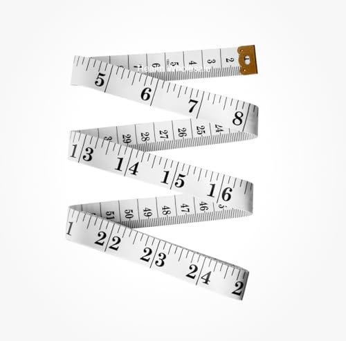 Double Sided Body Measuring Tape for Body and Waist, Perfect for Sewing/Tailors Tape, Soft & Smart Fabric Measure Tapes Durable Flexible Fiber Glass Material, 150cm / 60 inches