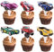 24 Pcs Race Car Cupcake Toppers Cars Happy Birthday Cupcake Toppers Cool Racing Cars Cake Decorations for Baby Shower Boys Birthday Racing Party