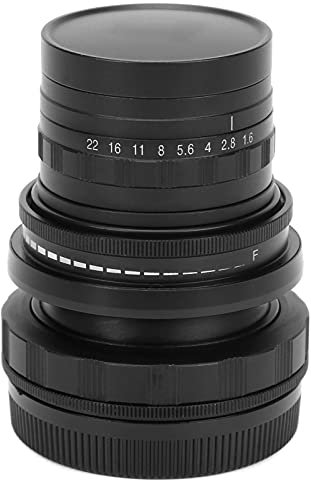 Qukaim Obiettivo Full Frame manuale 50 mm F1.6 Tilt Shift per Canon EOS M, compatibile con fotocamere Canon Mirrorl, ottiche di precisione, fotografia Accory