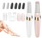 Pedicure Tools, Electric Callus Remover for Feet, USB Rechargeable Waterproof Hard Skin Remover Foot with 8 Brush Heads, for Treating Dry Cracked Heels, Calluses and Dead Skin (Pink/White, 2PCS)