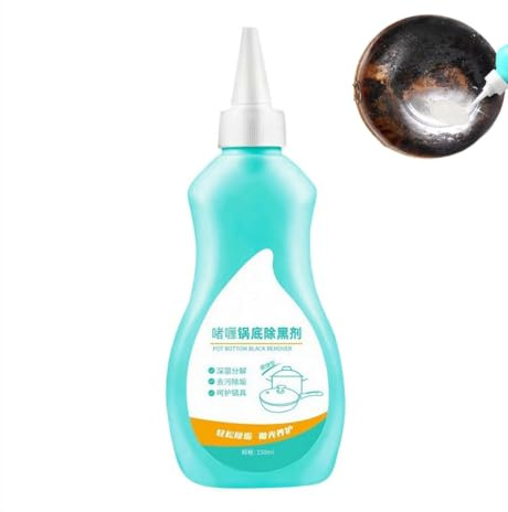 Magic Gel Cleaner for Pots and Pans, Professional Gel Cleaner for Pot Bottom, Gel Cleaner for Bottom of Pots and Pans, Black Pot Bottom Cleaner Rust Remover for Home Kitchen