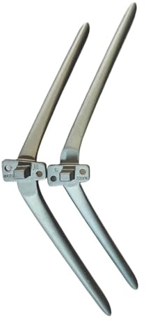 TV Cabinet Base Leg Accessories, L65M6-5P Silver, No Screws, Bracket Replacement Parts