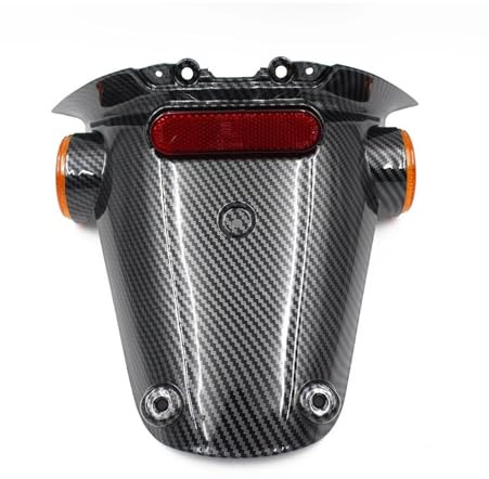 Motorradzubehör Für Vespa Für Sprint Primavera 150 Motorrad Nummernschild Hinten Kotflügel Spritzschutz Ersatz Ersatzteile(Carbon fiber pattern-A)
