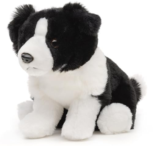 Uni-Toys - Border Collie, sitzend (ohne Leine) - 20 cm (Höhe) - Plüsch-Hund - Plüschtier, Kuscheltier