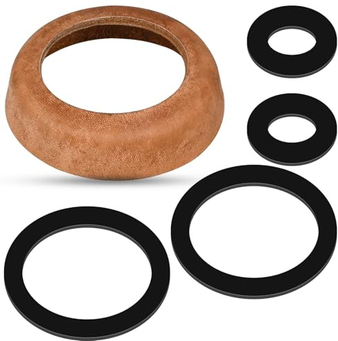JAXICREY Schwengelpumpe Ersatzteile, Leder Dichtungssatz Typ 75 Ledermanschette und o Ring Dichtung Kolbenmanschette für Gartenpumpe Handpumpe Brunnenpumpe Pumpe Dichtung