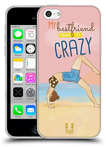 Head Case Designs Daisy My Bff Cases Soft Gel Case Compatible With Apple iPhone 5c