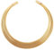Touchstone Elegant Choker Torque Necklace with Multiple Wires in Antique Gold Tone for Women