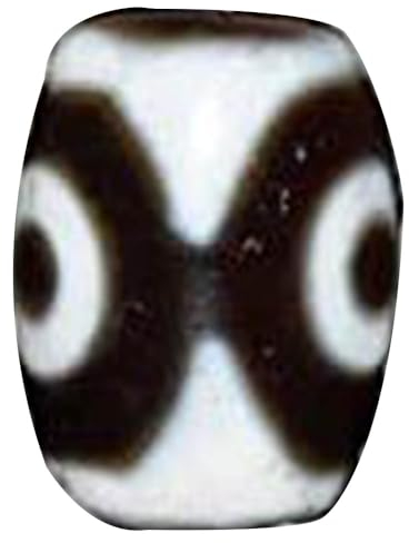 ZHIBO Tibet dZi Armband mit drei Augen, Achat, Chalcedon, Stein